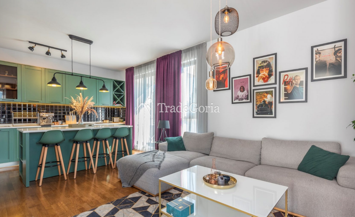 Tivat, Donja Lastva - Furnished 2-Bedroom Apartment with Partial Sea View