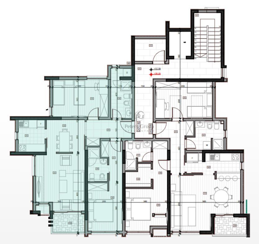 2-Zimmer-Wohnung in Bar mit Meerblick und Bergblick
