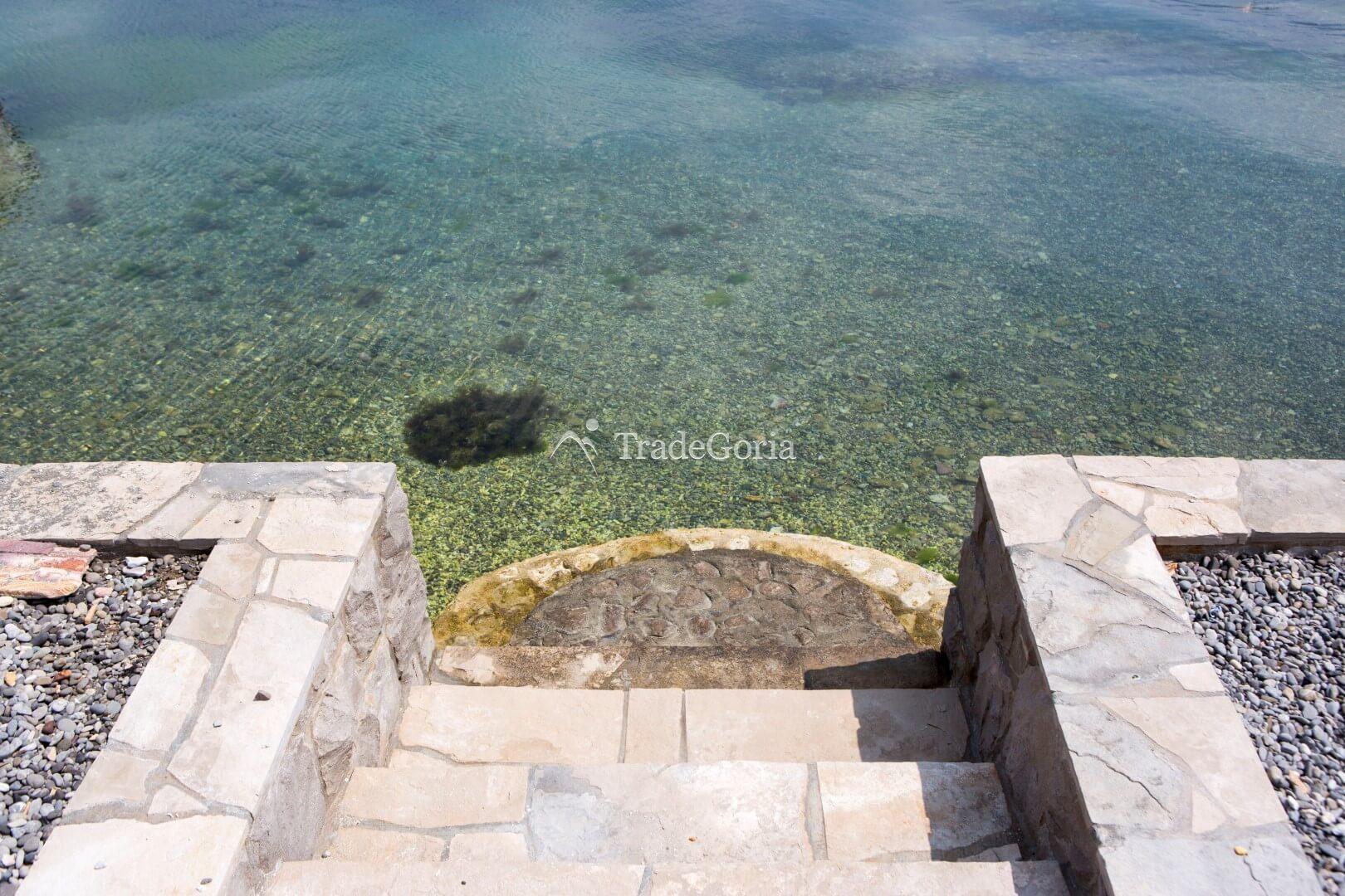 Villa with private waterfront beach and dock